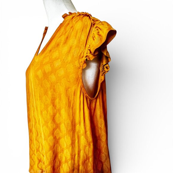 ANTHRO Maeve Saffron Boho Peasant Top | Festival Blouse | Size M - Picture 6 of 12